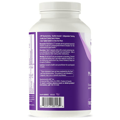 AOR Multi Basics 3: Essential Multivitamin & Mineral Supplement (USA Label)