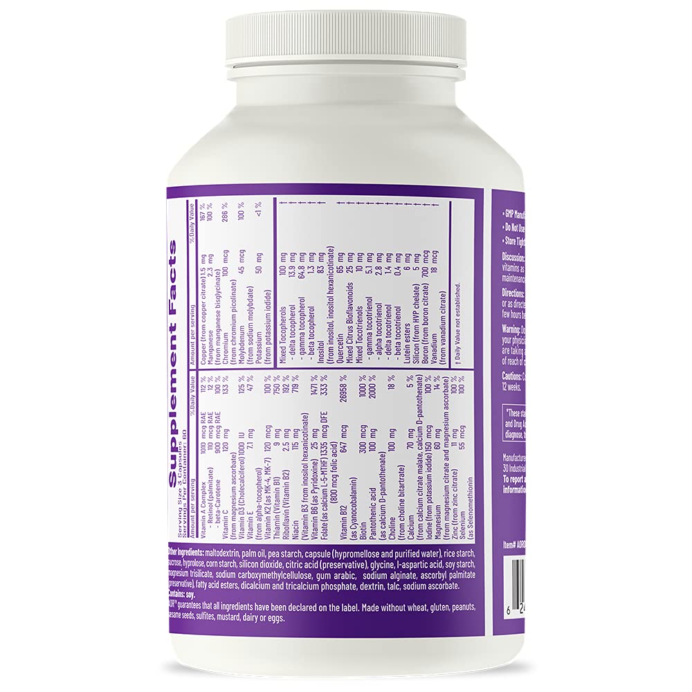 AOR Multi Basics 3: Essential Multivitamin & Mineral Supplement (USA Label)