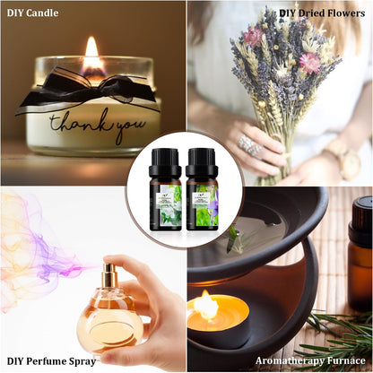 ap airpleasure Flower Essential Oils Set (6x10ml) – Gardenia, Magnolia, Shangri-La, Jasmine, White Tea, Lavender