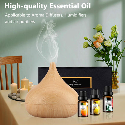 ap airpleasure Refresh Essential Oils Set — 6x10ml for Diffuser, Humidifier & Aromatherapy