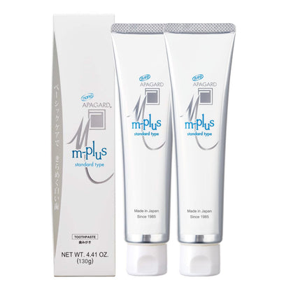 APAGARD M-Plus Nano-Hydroxyapatite Toothpaste – No Fluoride, Family Pack (125g x2)