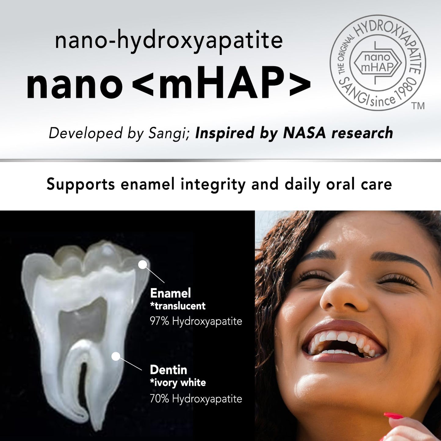 APAGARD M-Plus Nano-Hydroxyapatite Toothpaste – Fluoride-Free, Naturally Whiter Teeth, 130g Family 3-Pack