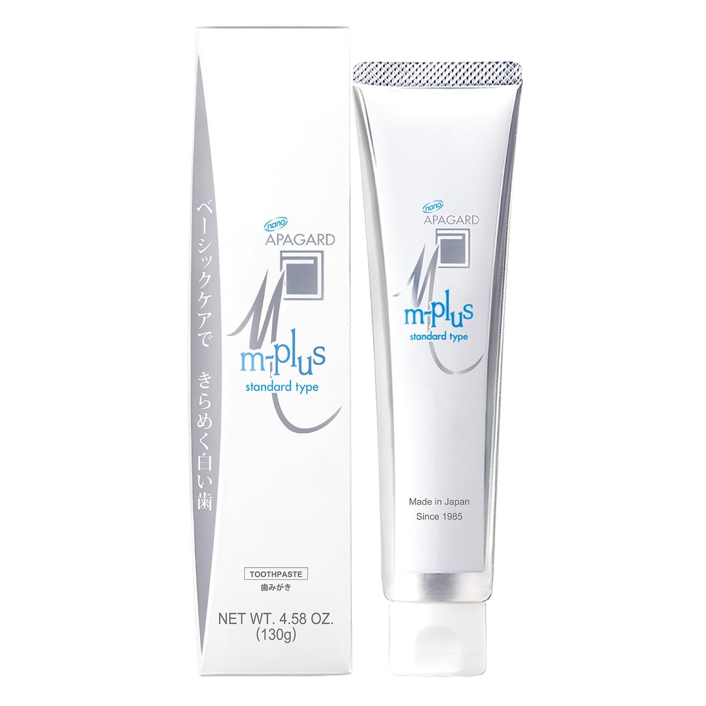 APAGARD M-Plus Nano-Hydroxyapatite Toothpaste – Fluoride-Free, Naturally Whiter Teeth, 130g Family 3-Pack