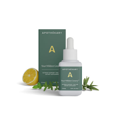 Apothékary Your Wildest Greens Herbal Liquid Drops – All-in-One Daily Superfood (15 Servings, 1.22oz) | 100% Plant-Based