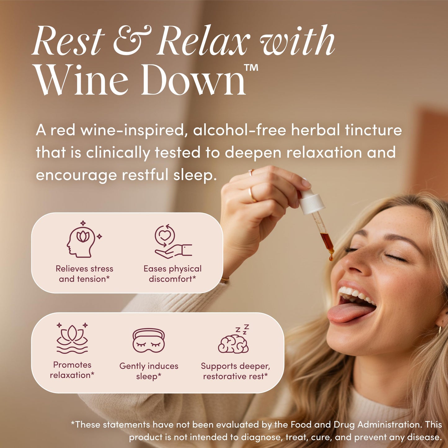 Apothékary Wine Down - Alcohol-Free Sleep Support Drops | 1 oz, 30 Servings