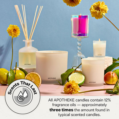 APOTHEKE Bergamot Tangerine 3-Wick Candle – 26 oz Soy Jar