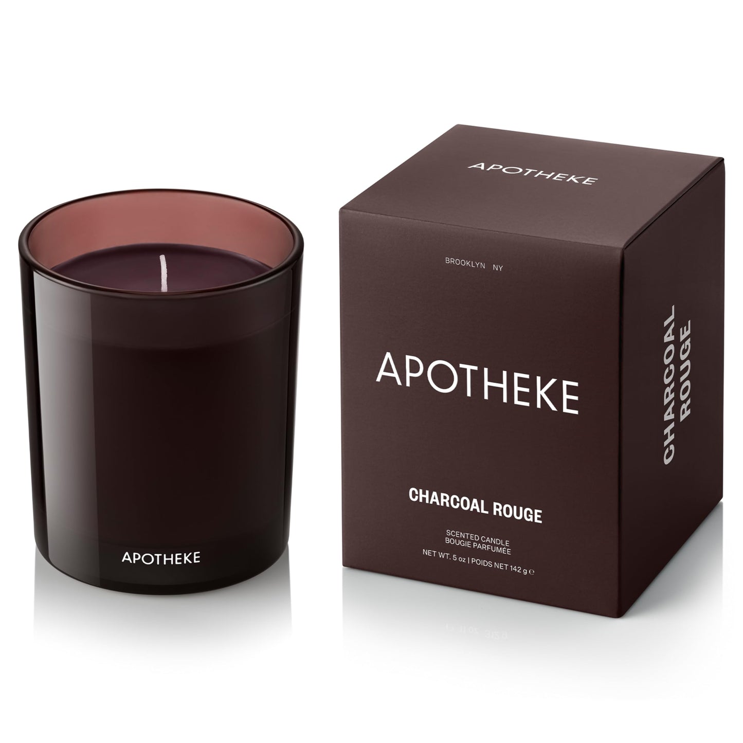 Apotheke Charcoal Rouge Petite Aromatherapy Soy Jar Candle | Luxury Scented