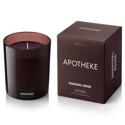 Apotheke Charcoal Rouge Petite Aromatherapy Soy Jar Candle | Luxury Scented