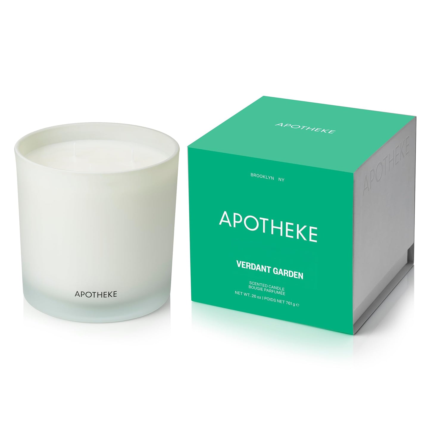 Verdant Garden 3-Wick Candle – 26oz Soy Jar by Apotheke