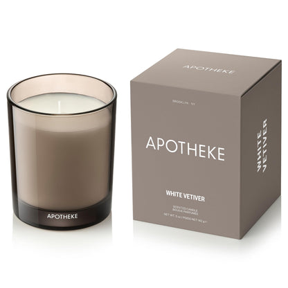 Apotheke White Vetiver Petite Candle – Luxury Soy Wax 5 oz