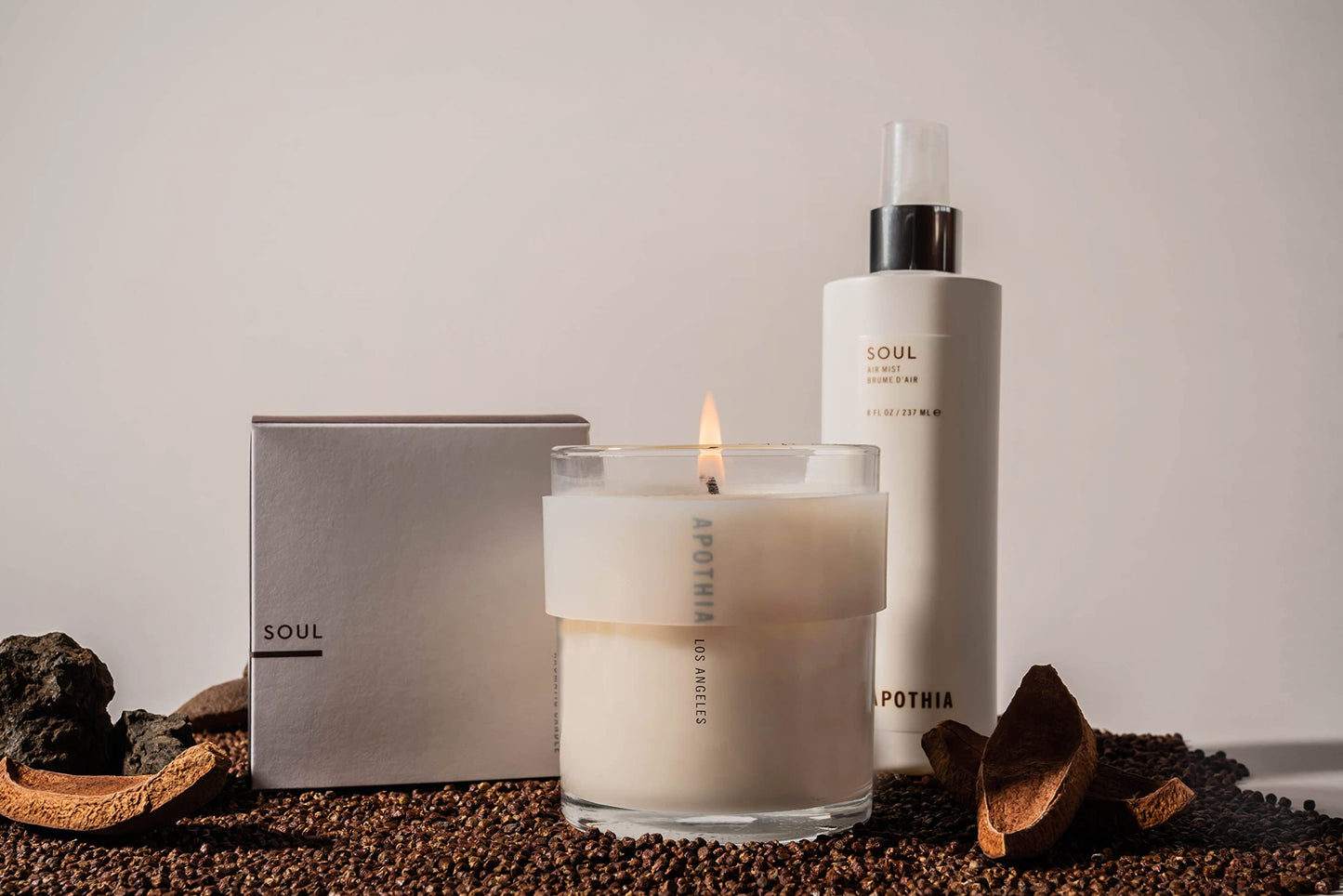 APOTHIA Soul Air Mist – Mahogany & African Ginger | Indoor Room Spray | 8 oz | Small Batch Luxury