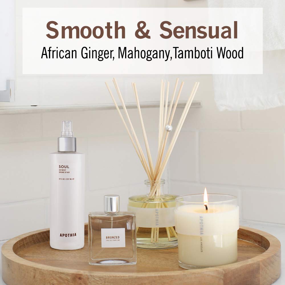 APOTHIA Soul Air Mist – Mahogany & African Ginger | Indoor Room Spray | 8 oz | Small Batch Luxury