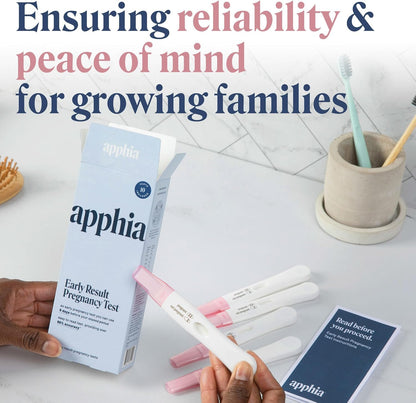 Apphia 10 Pack Early Detection Pregnancy Test – Midstream hCG Strips – Made in USA