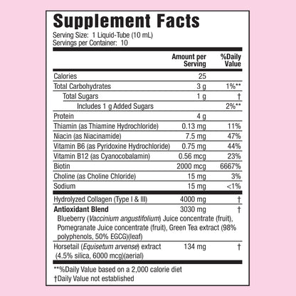 Applied Nutrition Liquid Collagen Skin Revitalization – 2x10 Tubes (Tropical Strawberry Kiwi)