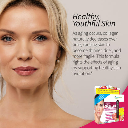 Applied Nutrition Liquid Collagen Skin Revitalization – 2x10 Tubes (Tropical Strawberry Kiwi)