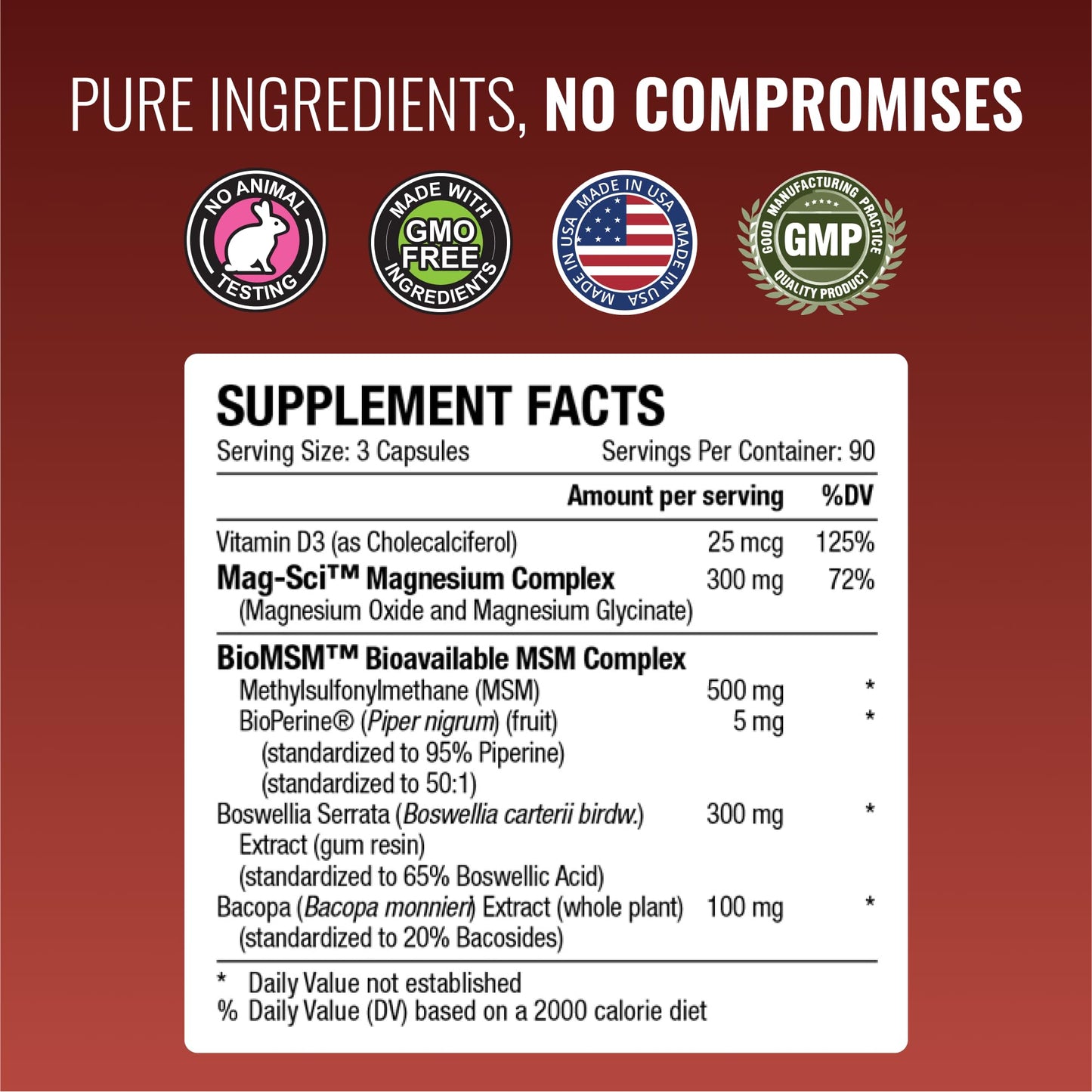 Approved Science Fibroprin - Ease Nerve & Muscle Aches, Improve Mobility, 270 Capsules, Made in USA
