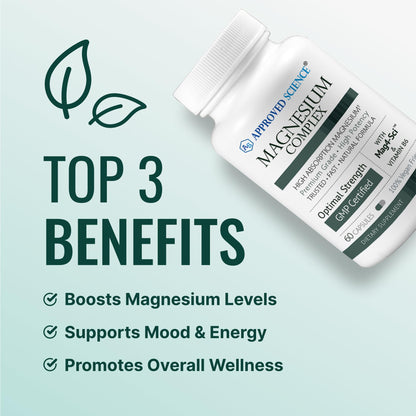 Approved Science Magnesium Complex | High Absorption Magnesium (60 Capsules)
