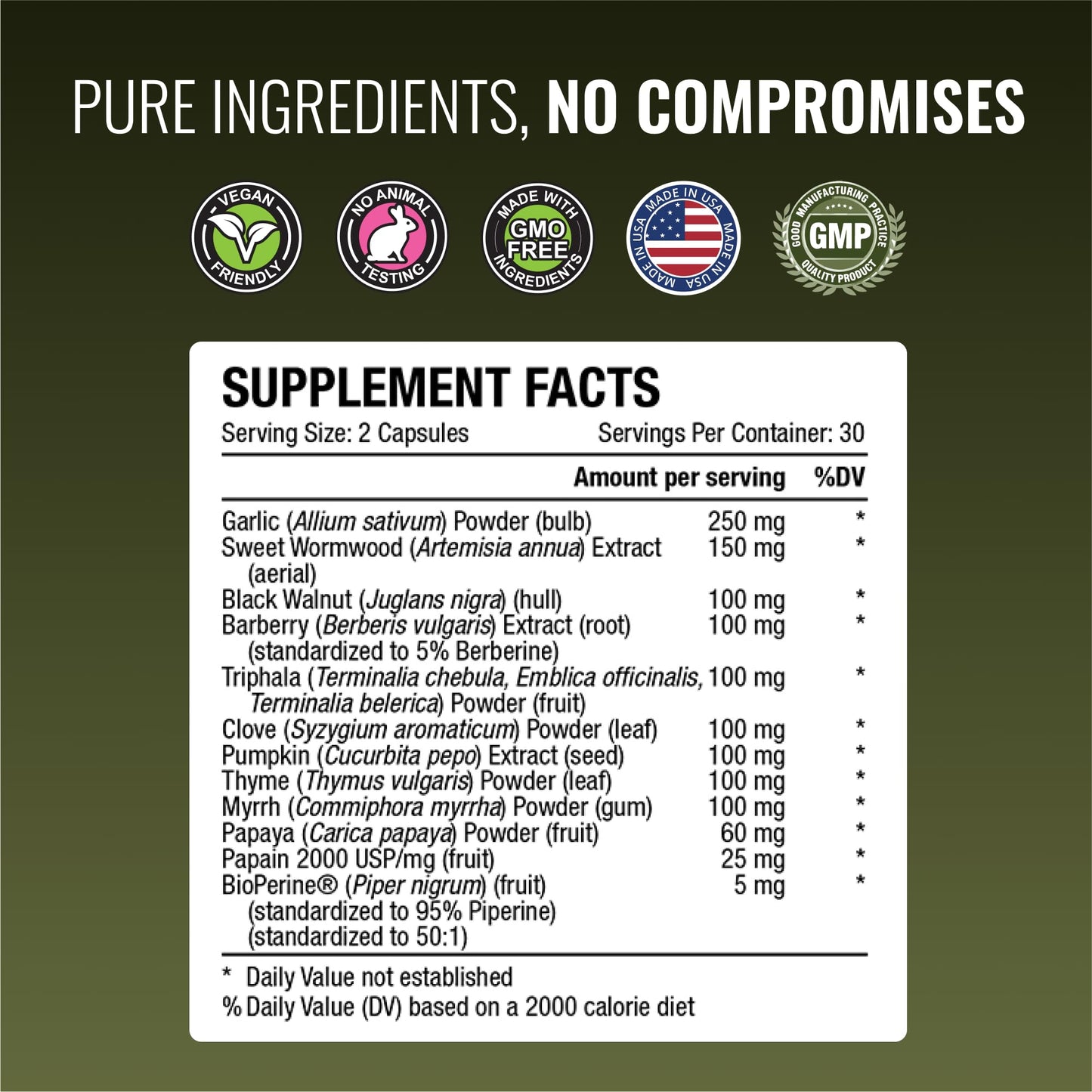 Approved Science Parastrin - 120 Capsules | Cleanse & Gut Health | Vegan