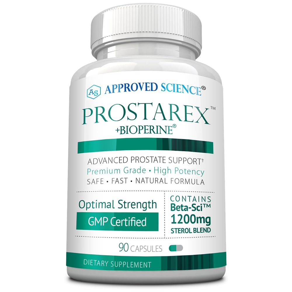 Approved Science Prostarex — Prostate Support Supplement with Saw Palmetto & Beta-Sitosterol | 90 Capsules
