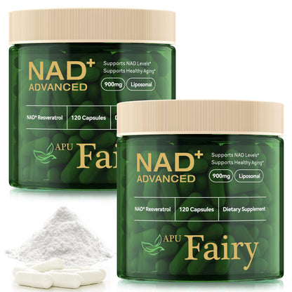 APU.FAIRY NAD Supplement - Liposomal NAD+ with Nicotinamide Riboside | Energy, Anti-Aging & Cellular Support | 120 Capsules