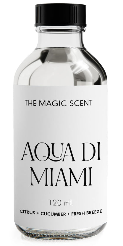 The Magic Scent Aqua di Miami Diffuser Oil – Luxury Hotel & Home Fragrance, 4 fl oz (120 mL)