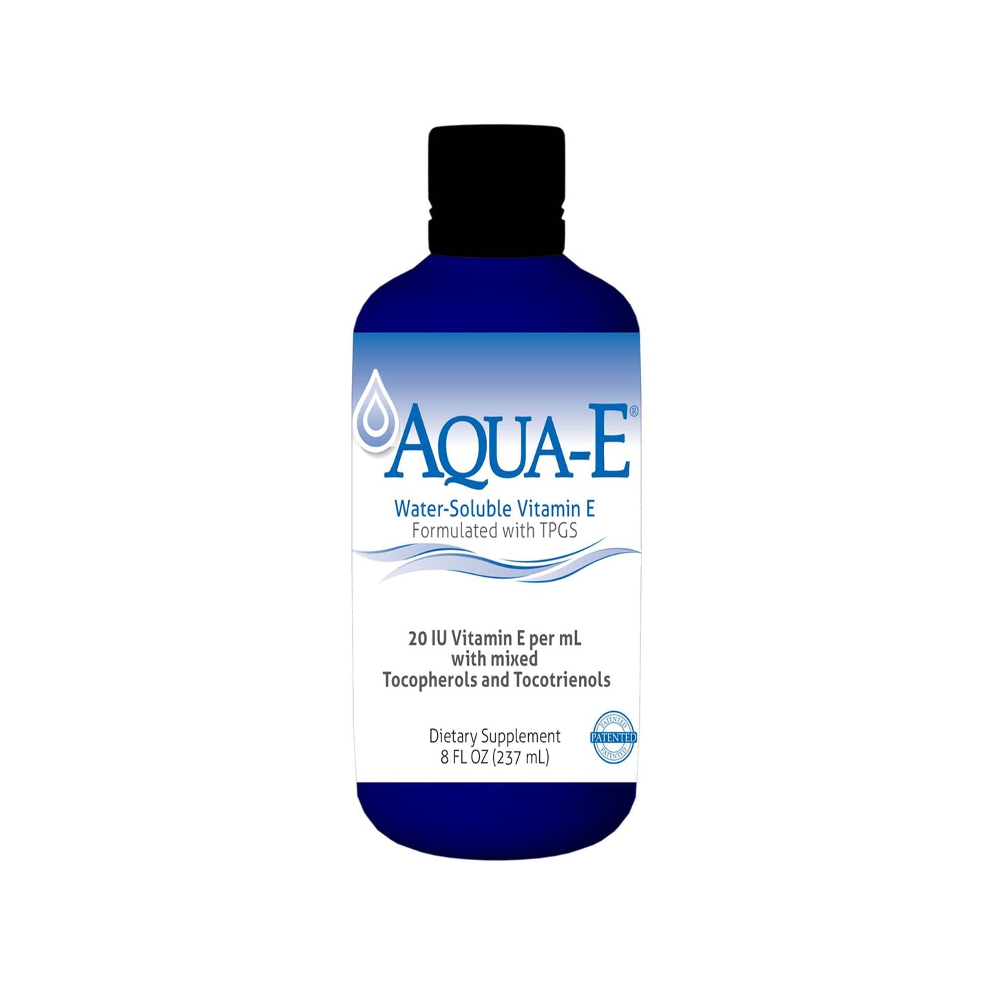 Aqua-E Water-Soluble Vitamin E | UNIQUE E by A.C. Grace Company (8 fl oz / 237 ml) – Tocopherols & Tocotrienols