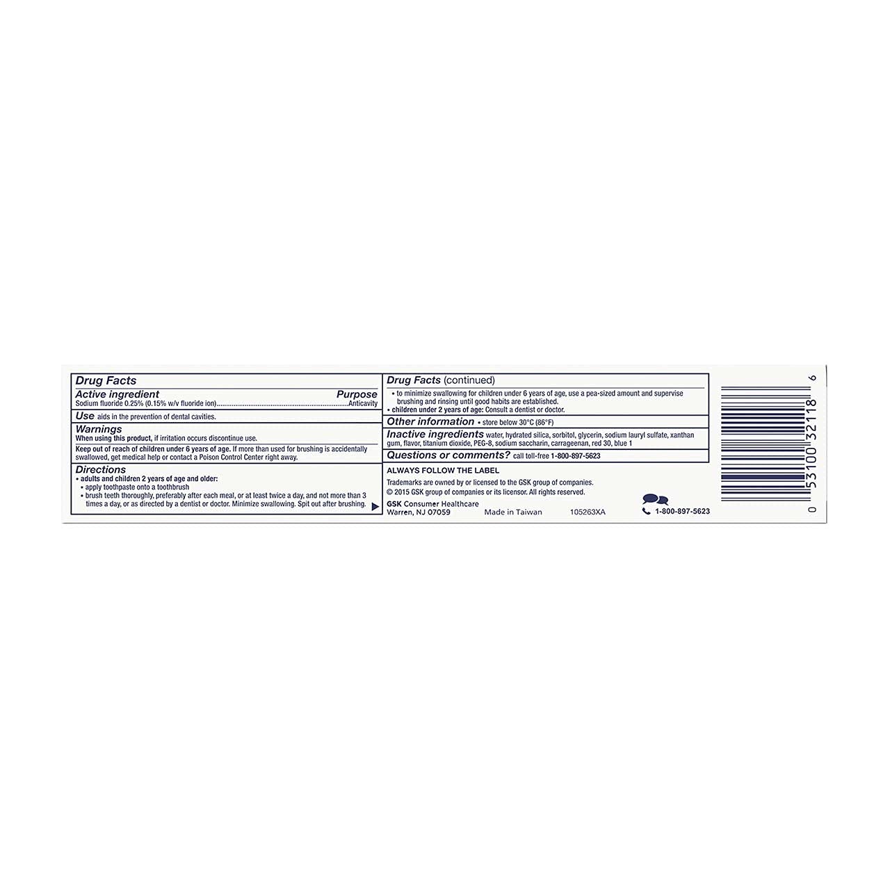 Aquafresh Cavity Protection Toothpaste – Cool Mint, 5.6 oz (10 Pack)