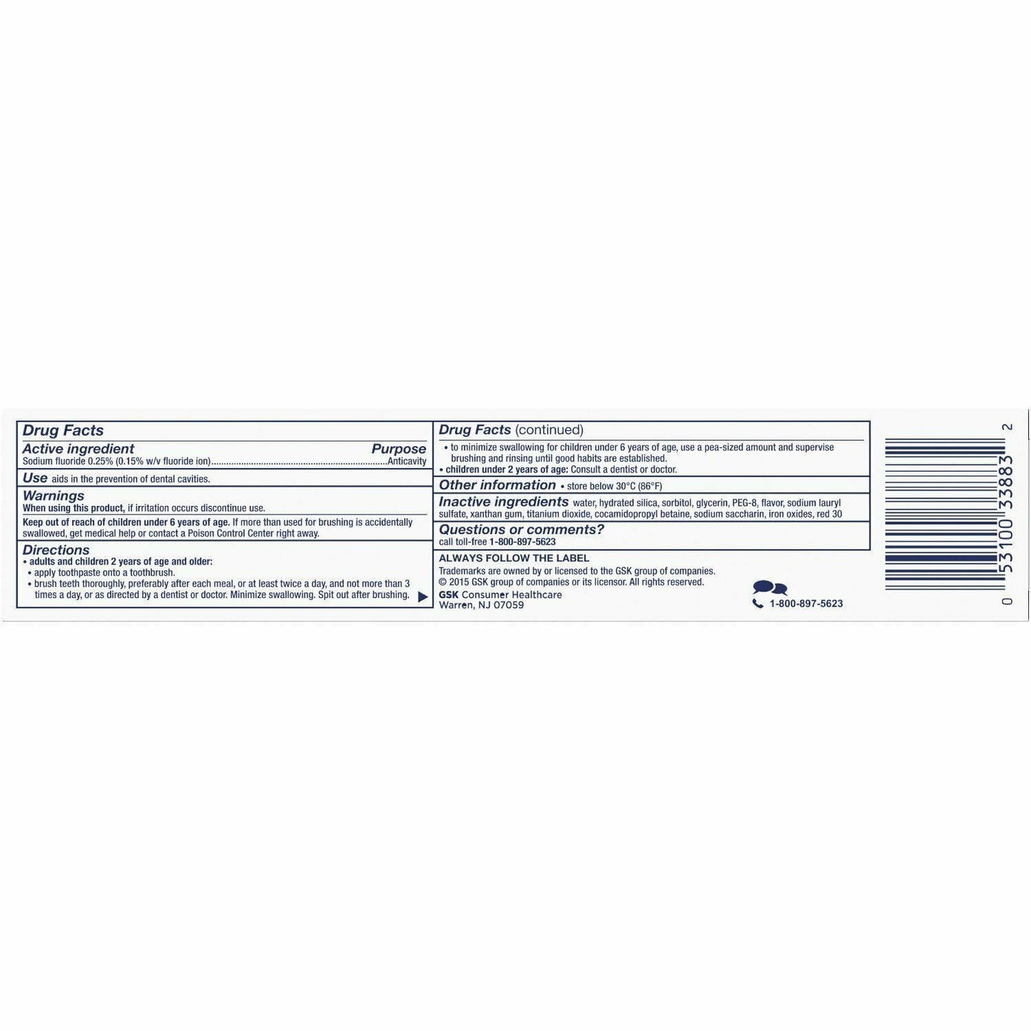 Aquafresh Extreme Clean Whitening Action Toothpaste with Fluoride – 6 x 5.6 oz