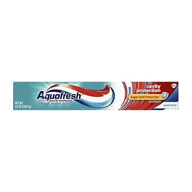 Aquafresh Cavity Protection Fluoride Toothpaste, Cool Mint 5.6 oz – Pack of 7