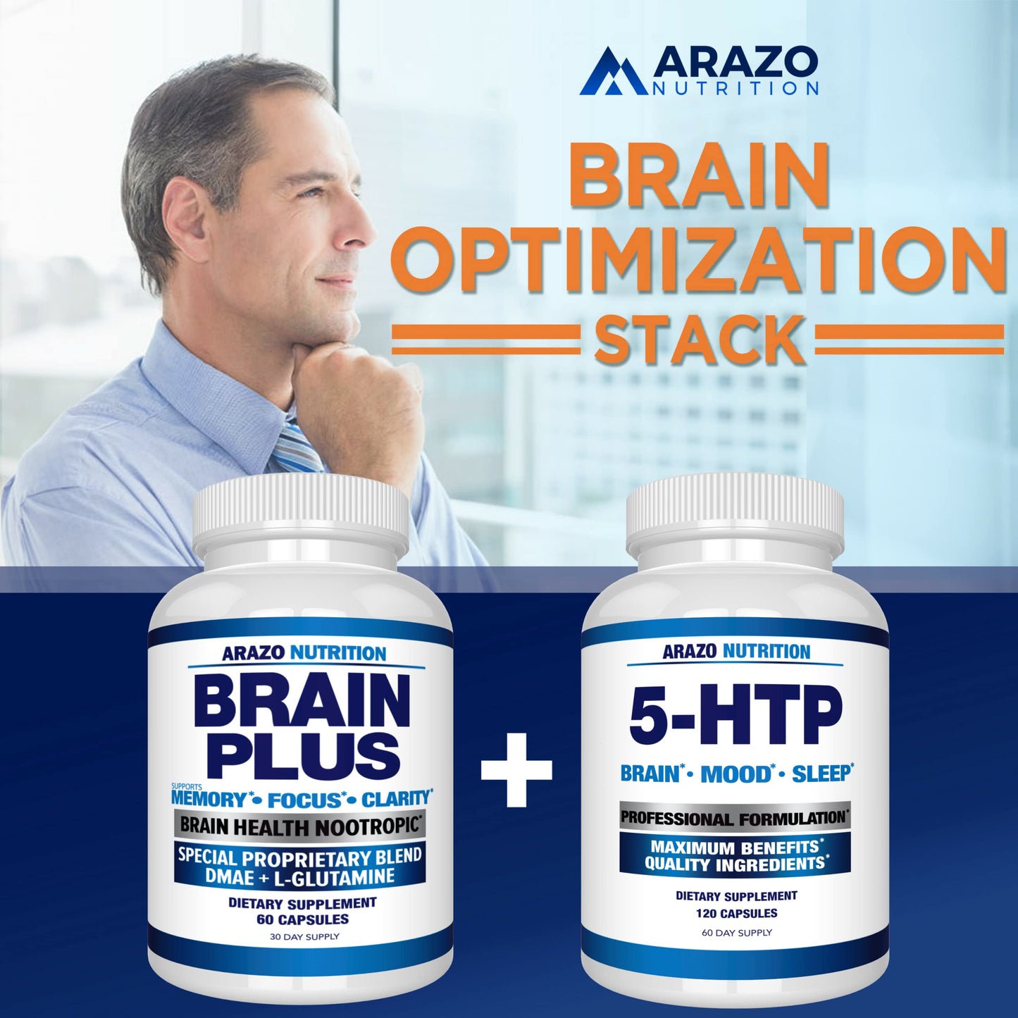 Arazo Nutrition Brain Function Supplement – Memory, Focus & Clarity