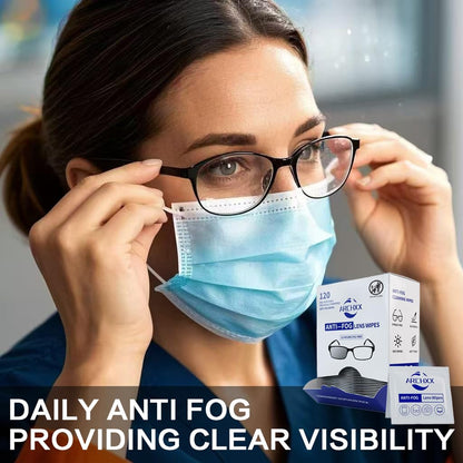 ARCHXX Anti Fog Wipes for Glasses - 120 Count | Pre-Moistened Lens Cleaner