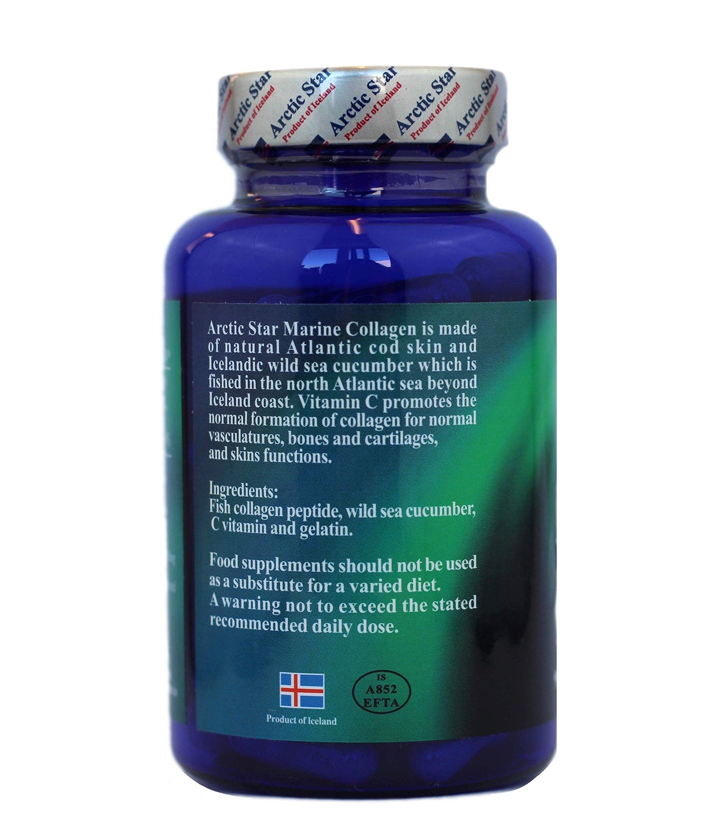 Arctic Star Marine Collagen – Hydrolyzed Collagen from Iceland (90 Capsules) for Skin, Hair & Nails