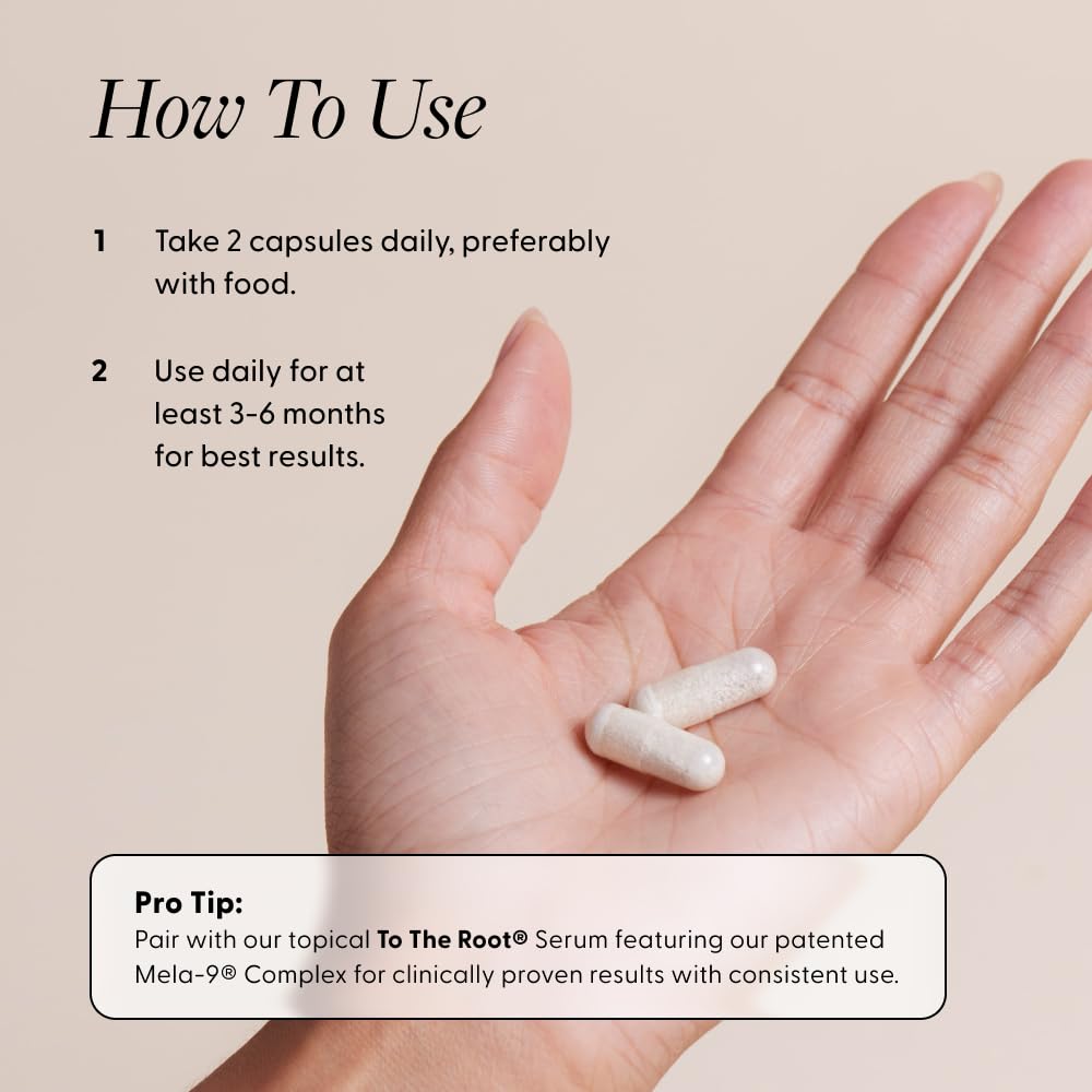 Arey Not Today Grey Daily Hair Supplement for Women & Men | Slows Grey Hair Growth & Repigment in 3–6 Months | Healthier, Thicker Hair | Biotin, B + D Vitamins | Vegan & Gluten Free (3 Month)