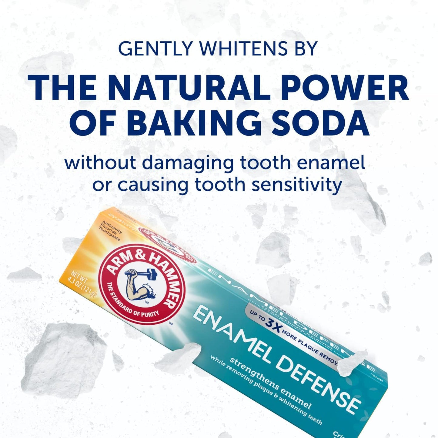 Arm & Hammer Enamel Defense Toothpaste 4.3 oz 3 Pack