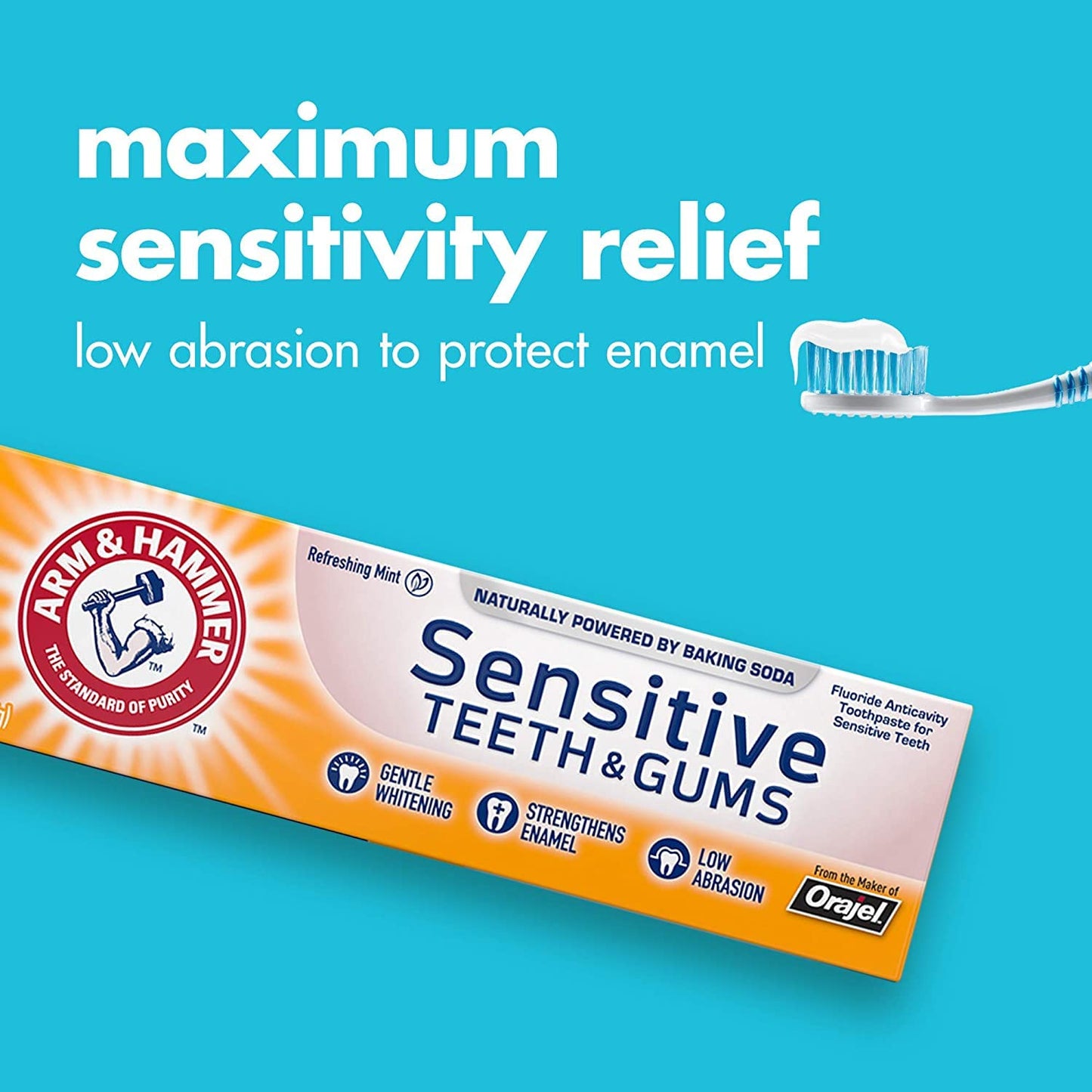 ARM & HAMMER Sensitive Teeth & Gums Toothpaste 4.5 oz (Pack of 3)