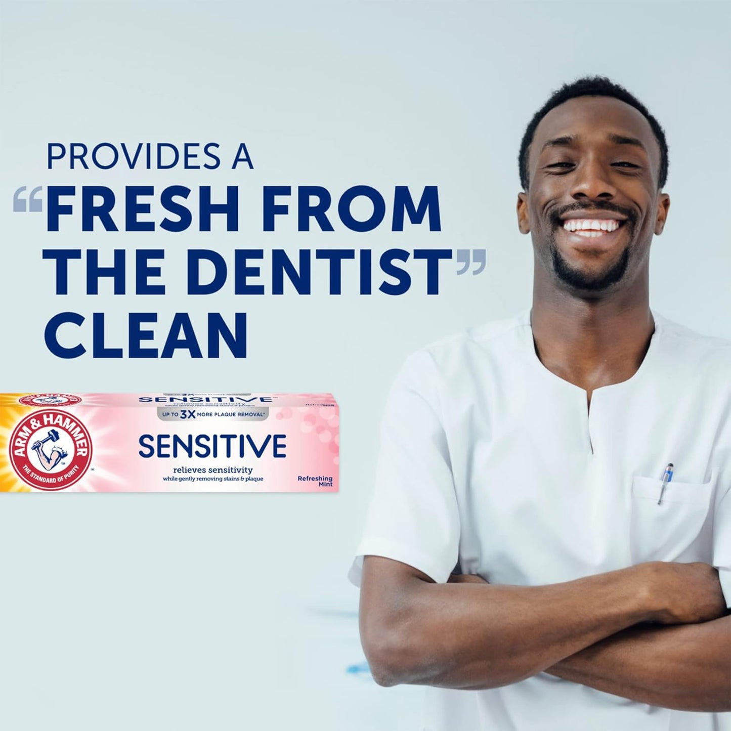 ARM & HAMMER Sensitive Teeth & Gums Toothpaste – 6 Pack, Mint, 0.9 oz Tubes