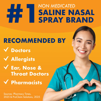 ARM & HAMMER Simply Saline Daily Care Nasal Mist 4.5oz – Instant Congestion Relief & Gentle Nasal Moisture