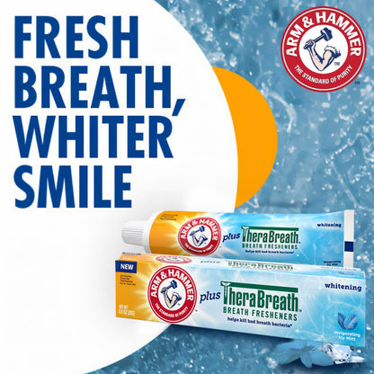 ARM & HAMMER Whitening Toothpaste 6-Pack – Icy Mint, Thera Fresheners