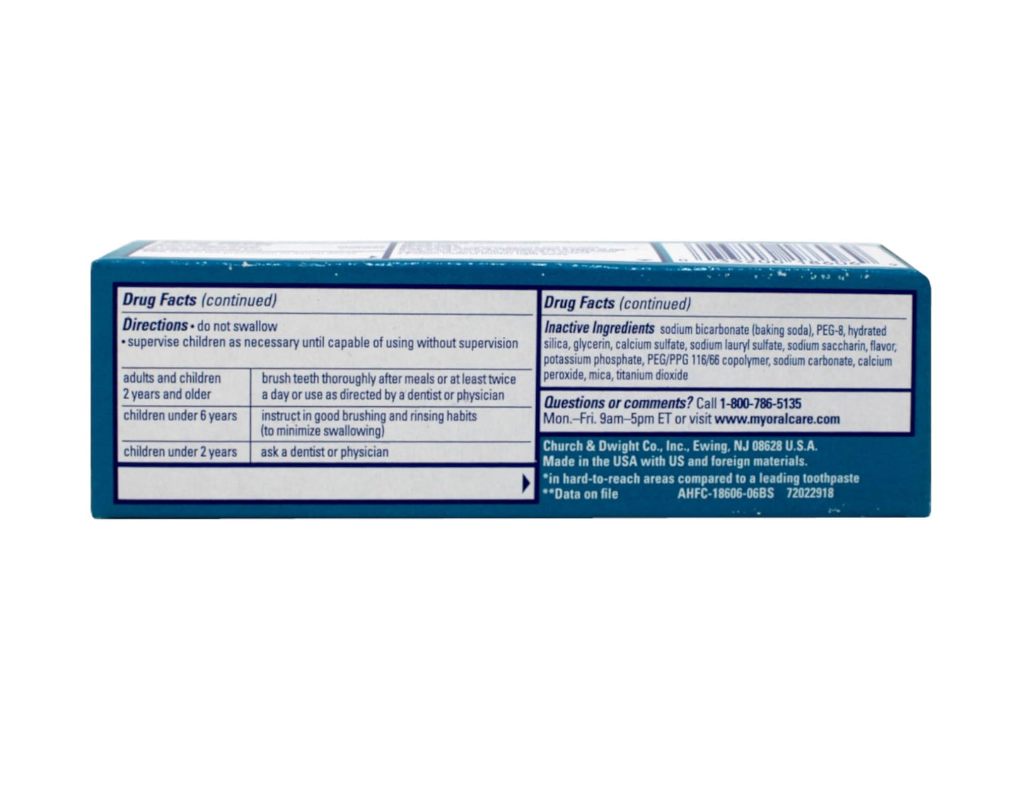 Arm & Hammer Truly Radiant Bright & Strong Whitening Toothpaste 0.9 oz Pack of 6
