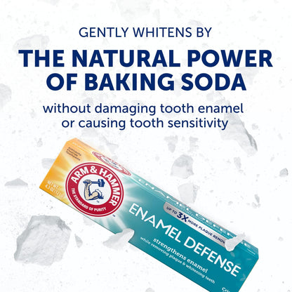 Arm & Hammer Truly Radiant Whitening & Enamel Strengthening Toothpaste Fresh Mint 4.3oz - 2 Pack