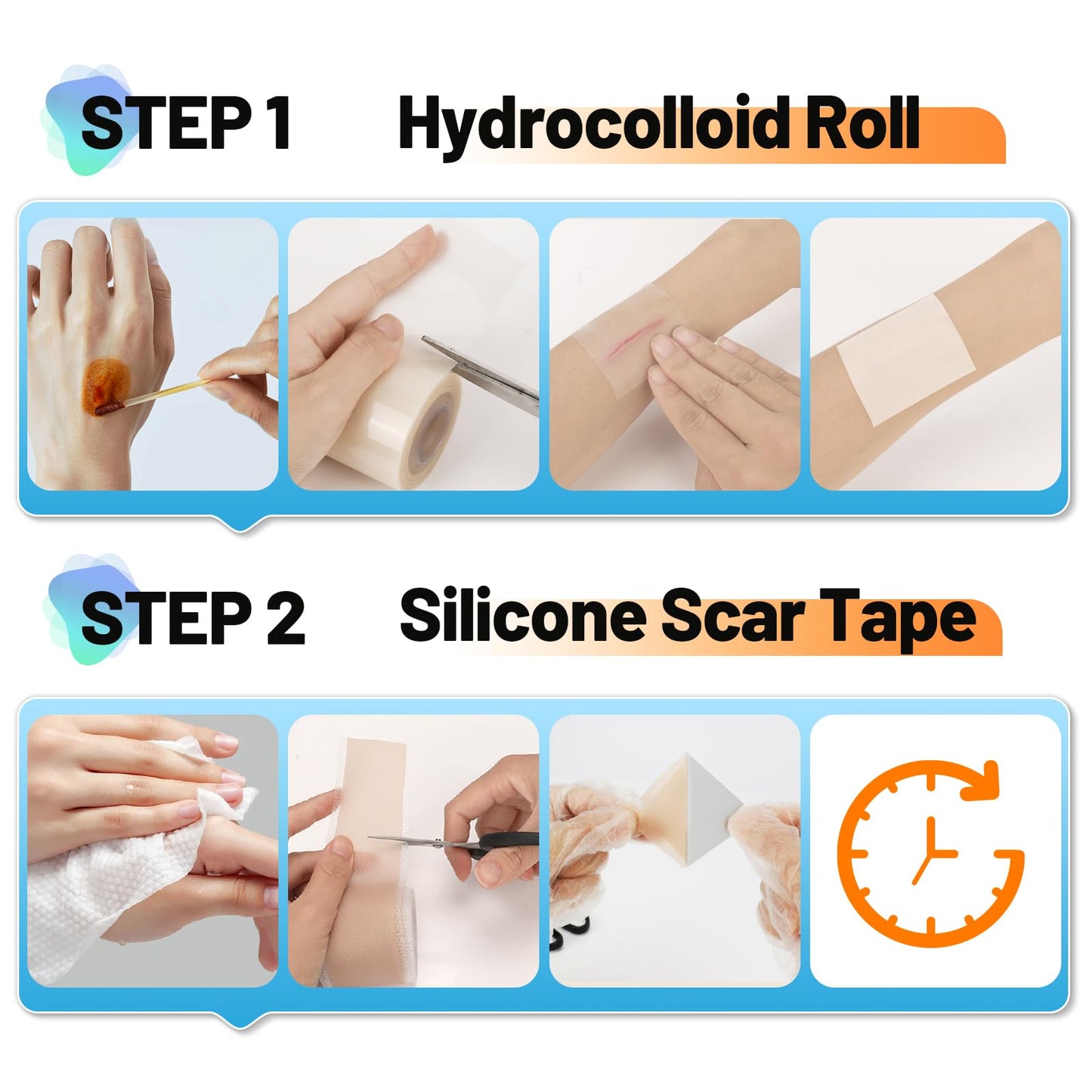 Arme Hydrocolloid Roll & Silicone Scar Tape — Complete Wound Care Duo