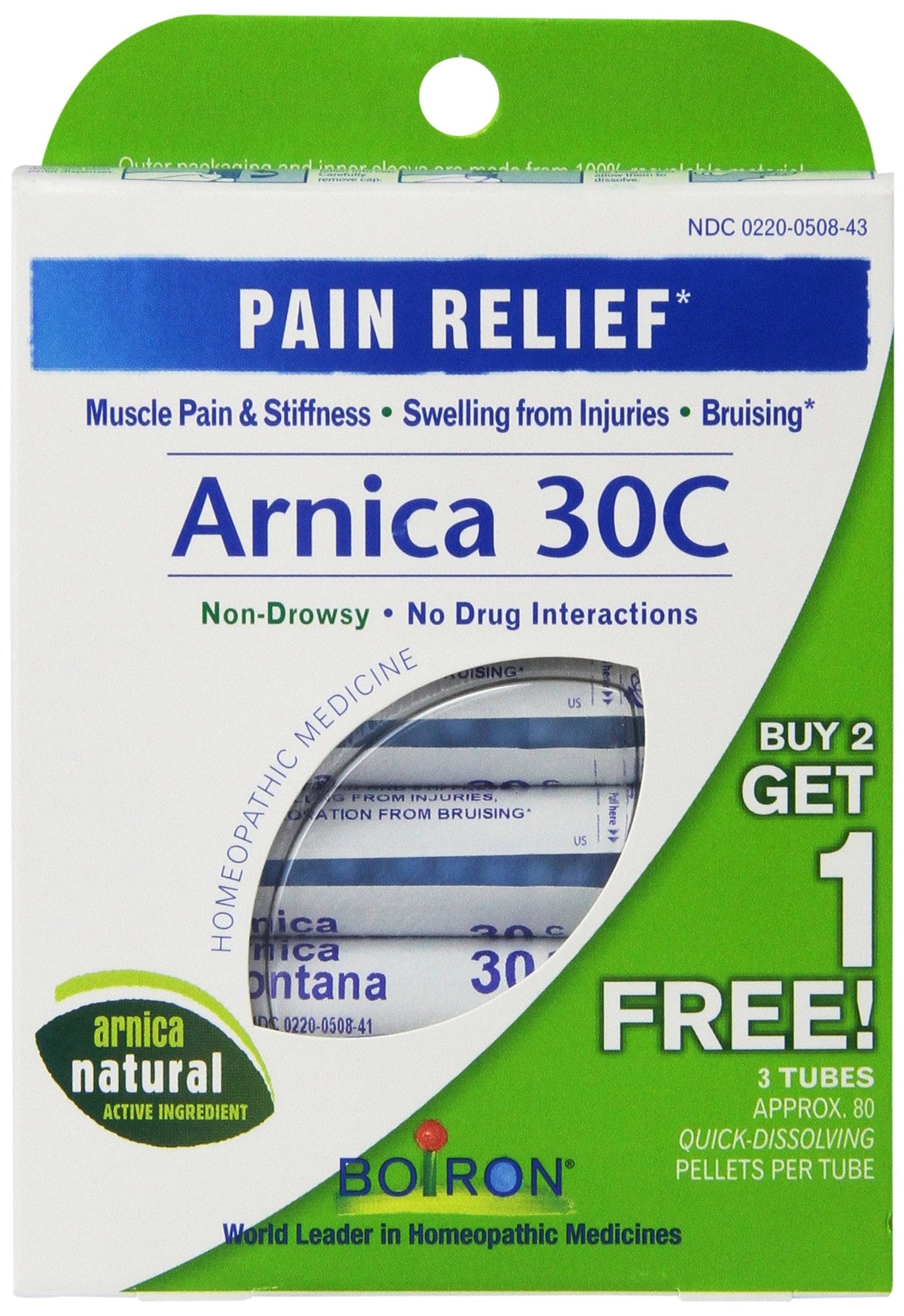 Arnica 30C Great Value – 3 Tubes Boiron