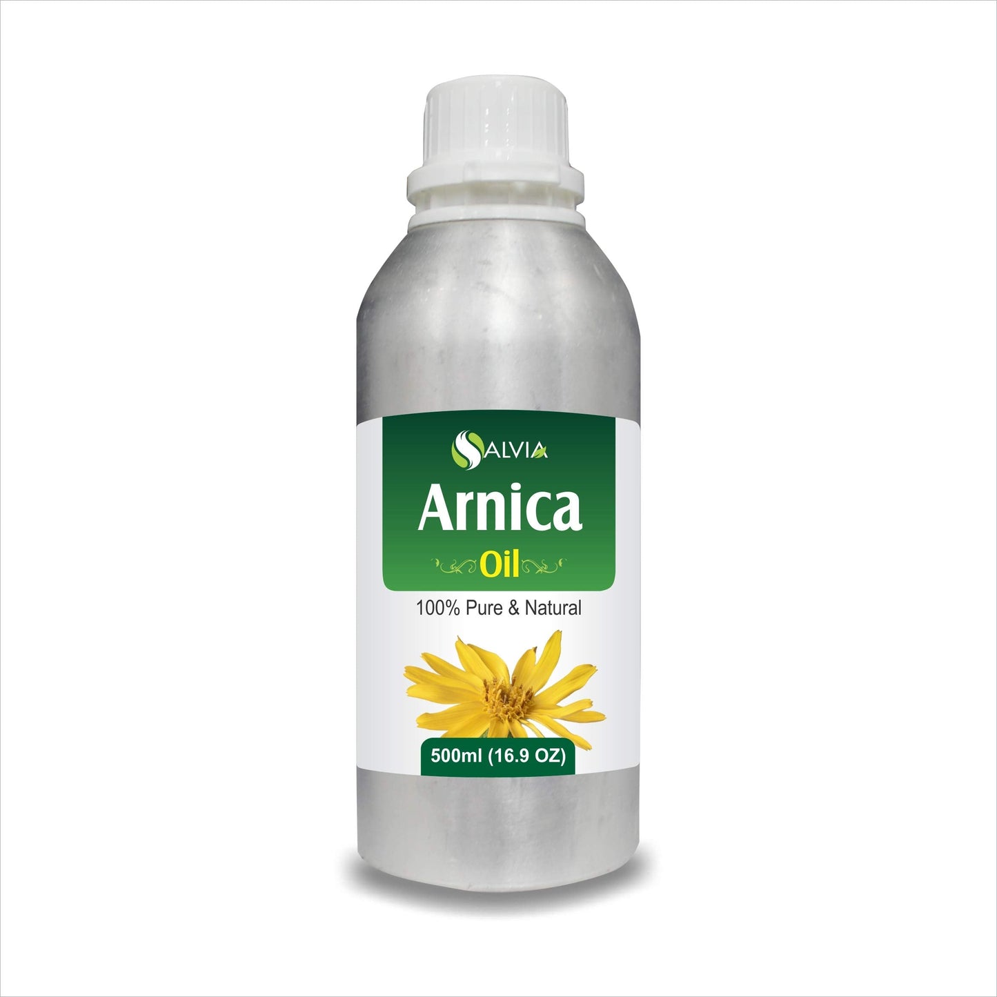 Arnica Montana Therapeutic Essential Oil – Salvia Amber Bottle, 100% Natural, Cold-Pressed (500 ml) Aromatherapy Premium Oil