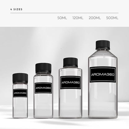 Aroma360 Black Diffuser Oil Blend | Luxury Essential Aromatherapy for Reed Diffusers | Sage, Tiaré Flower & Saffron | 16.9 oz (500 mL)