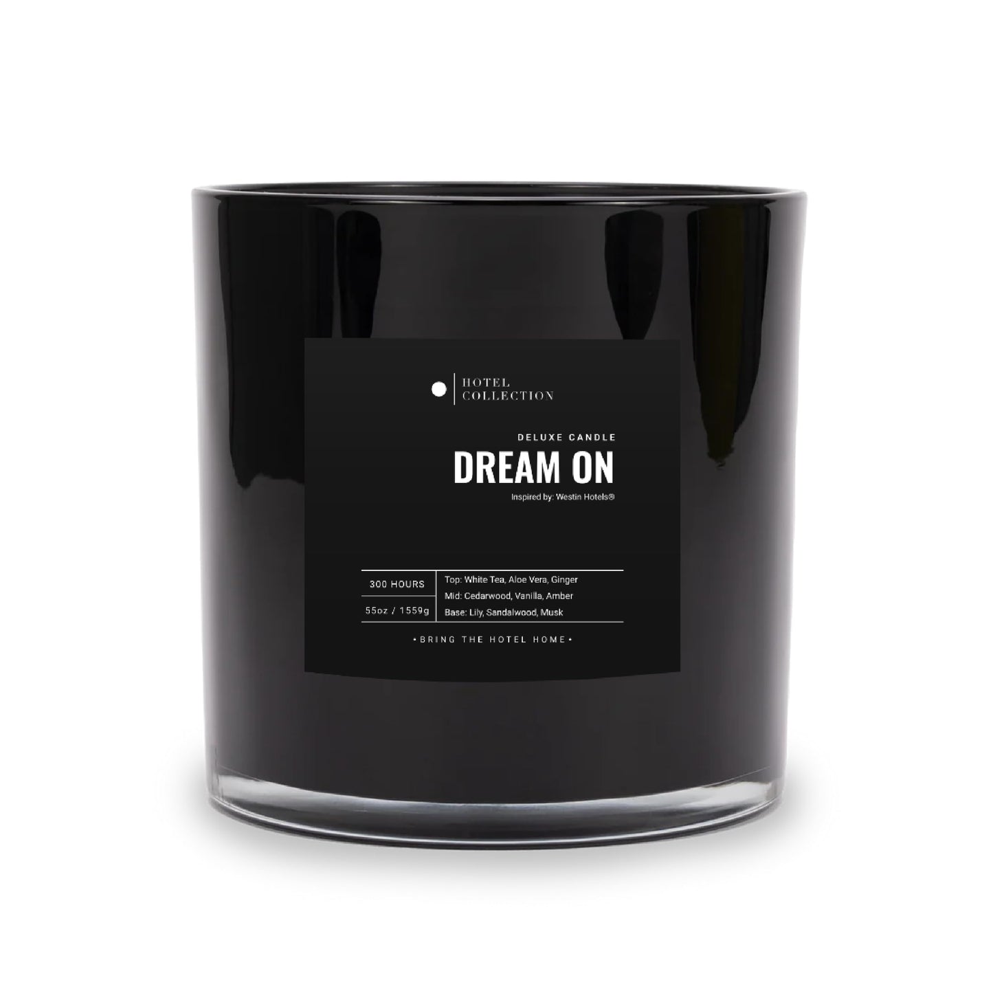Aroma360 Dream On Deluxe Candle – Hotel-Inspired Scent with White Tea, Vanilla & Cedar | 55oz, 300-Hour Burn