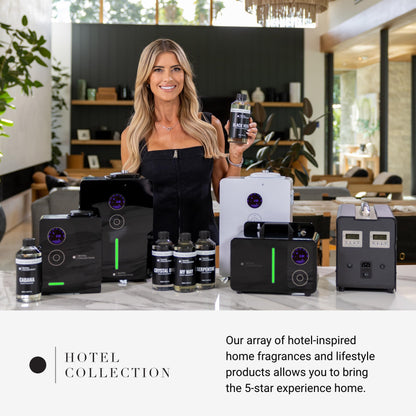 Hotel Collection Tower Scent Diffuser by Aroma360 — Remote, Waterless Diffusion, Up to 800 sq ft