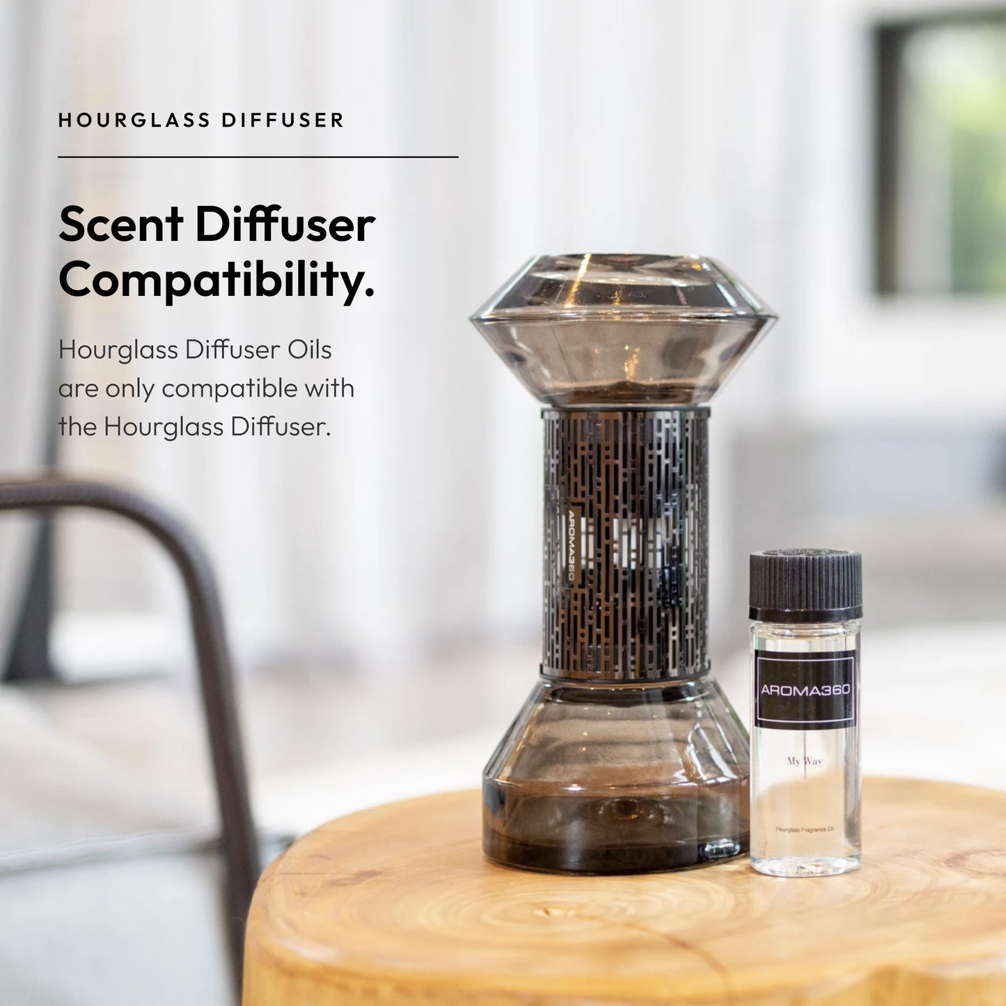 Aroma360 Hourglass Diffuser Oil (24K Magic) – Lemongrass, Bergamot & Laurel