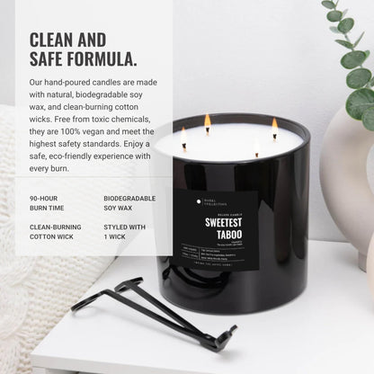 Aroma360 Sweetest Taboo Deluxe Candle | 55oz, 300-Hour Burn