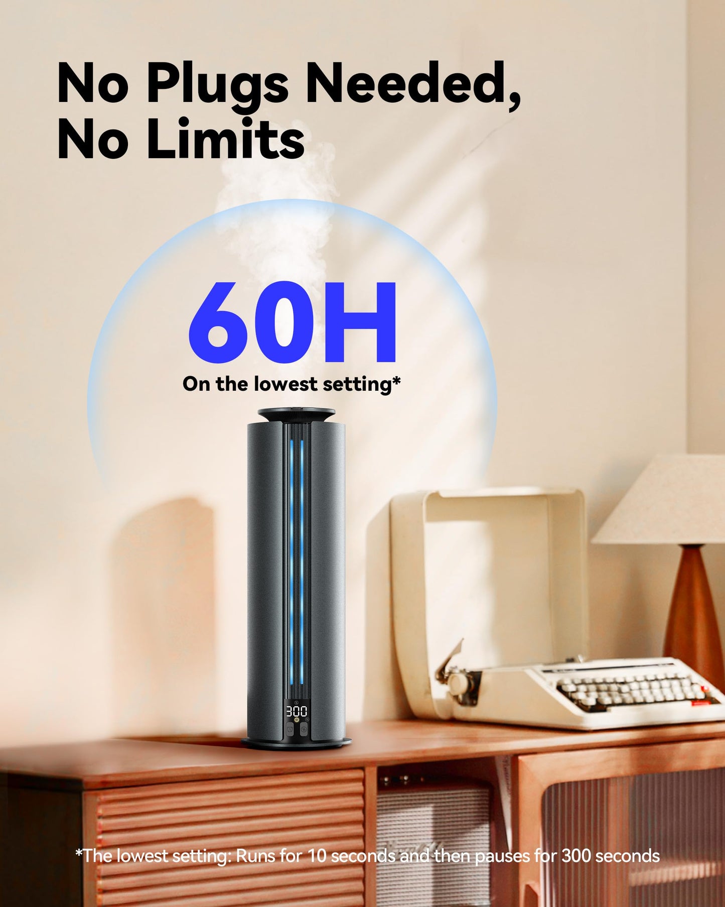 Aromadd 1800 Sq Ft Waterless Diffuser – 100ml Hotel Collection, Titanium Gray