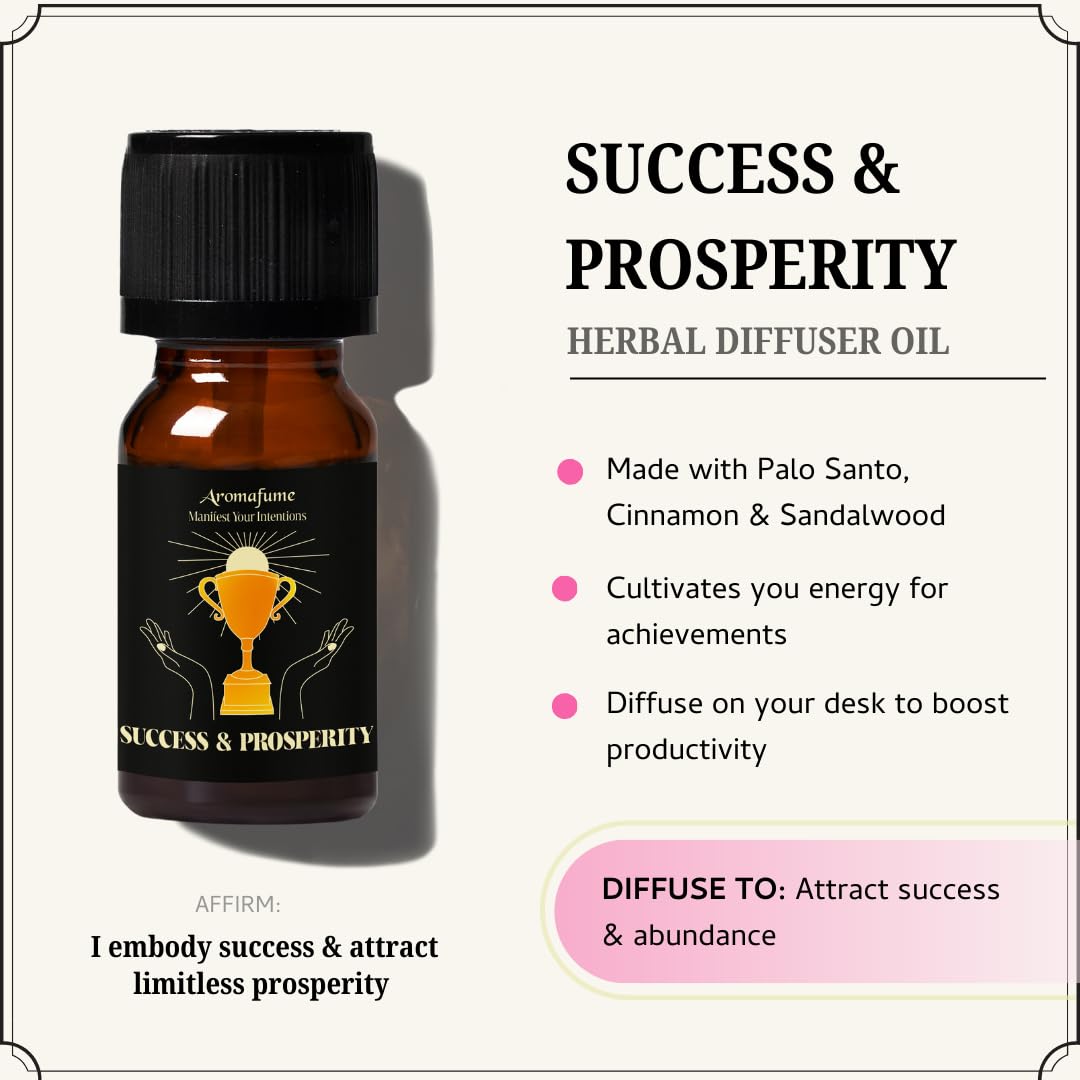 Aromafume Attract Money, Success & Prosperity Diffuser Oils — 3 x 10ml